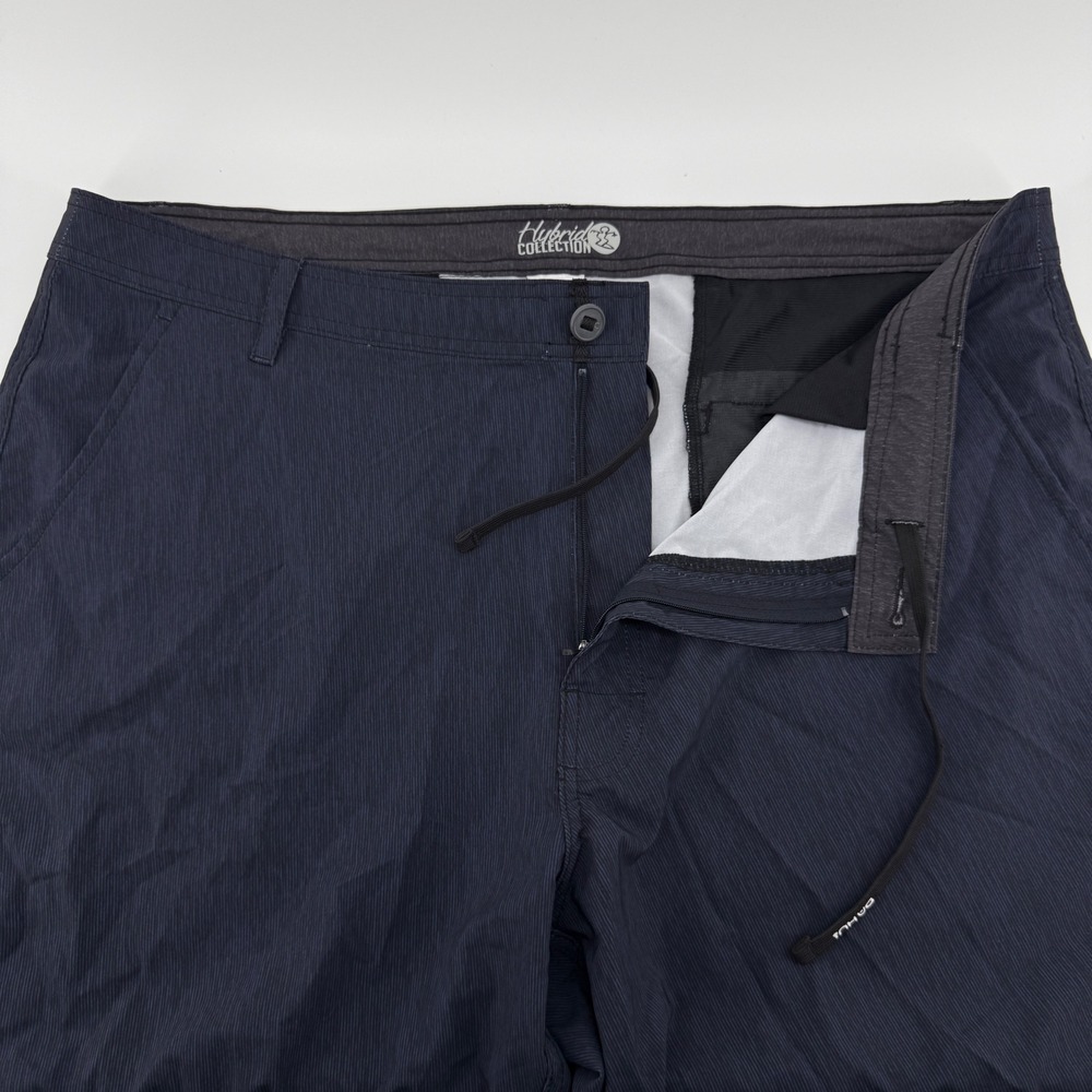 DaHui Hybrid Shorts Mens‎ 40 Blue Striped Boardshorts Stretch Quick Dry
